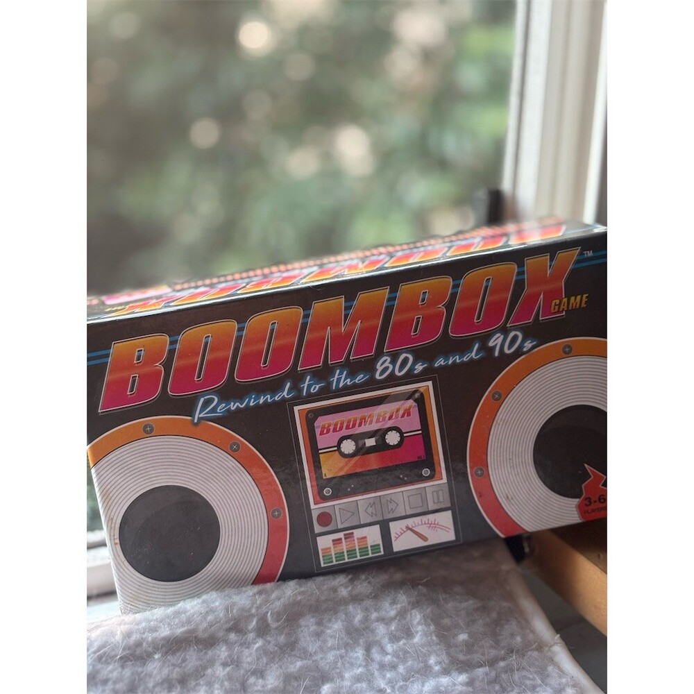 Buffalo Games BOOMBOX Rewind to the 80’s & 90’s Music Party Card Game